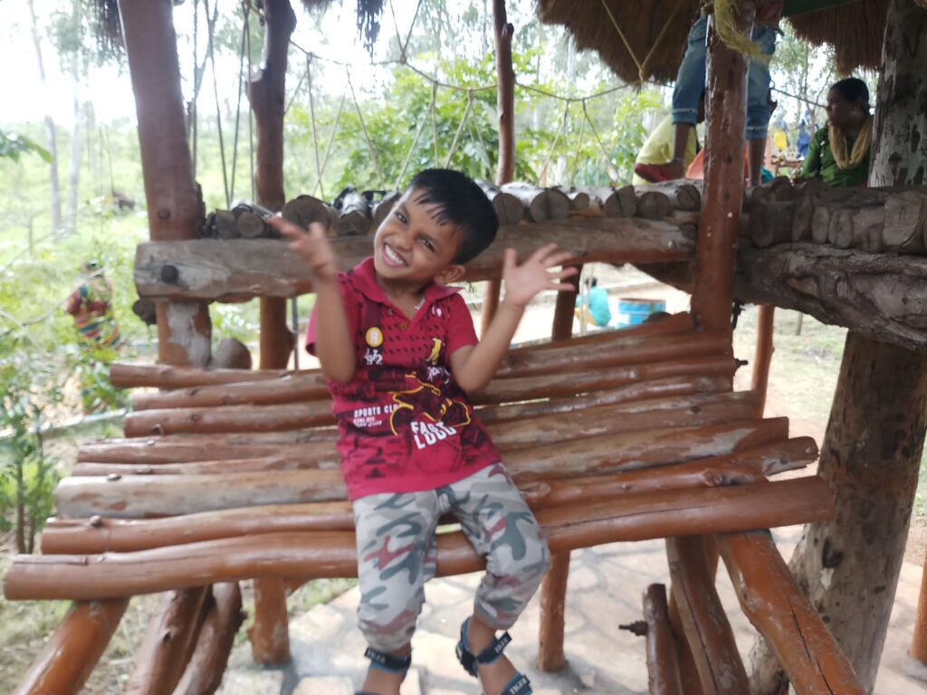 At the Thimmakka Gardens of the lineage near Binkadakatti village of Gadag Taluk